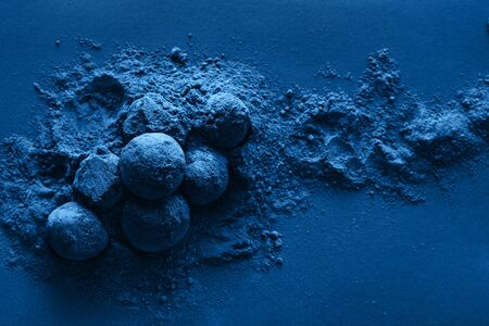 Classic blue, trend color of the year 2020の写真素材
