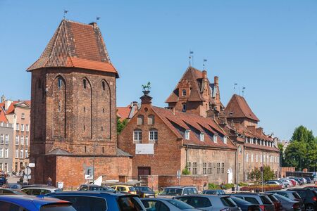 GDANSK, POLAND - MAY 21, 2018: Old europian architecture in Gdansk old sityのeditorial素材