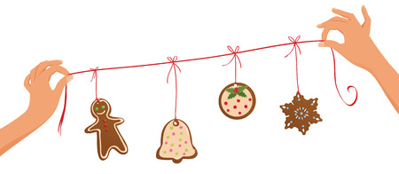 Christmas garlandのイラスト素材