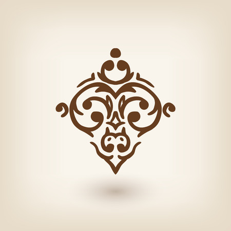 Vector luxury damask baroque victorian floating design elementのイラスト素材