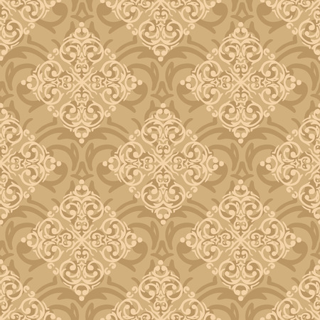 Vector seamless baroque damask luxury pink backgroundのイラスト素材