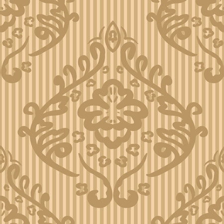 Vector seamless baroque damask luxury backgroundのイラスト素材
