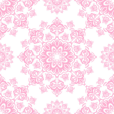 Vector seamless baroque damask luxury backgroundのイラスト素材