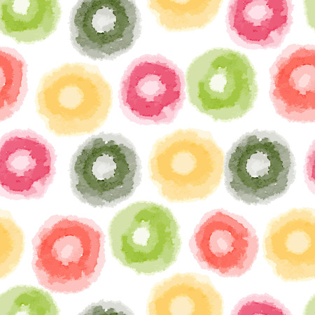 Vector seamless watercolor dots patternのイラスト素材