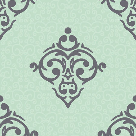 seamless baroque damask luxury backgroundのイラスト素材