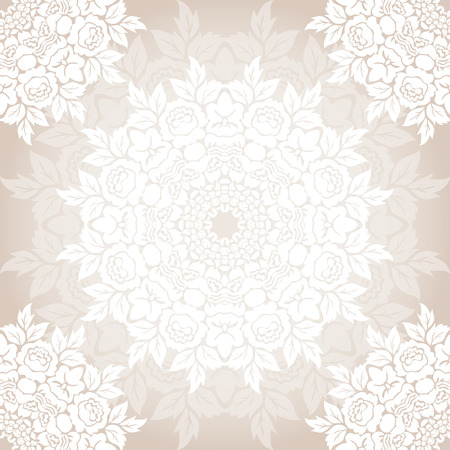 Vector seamless baroque damask luxury backgroundのイラスト素材
