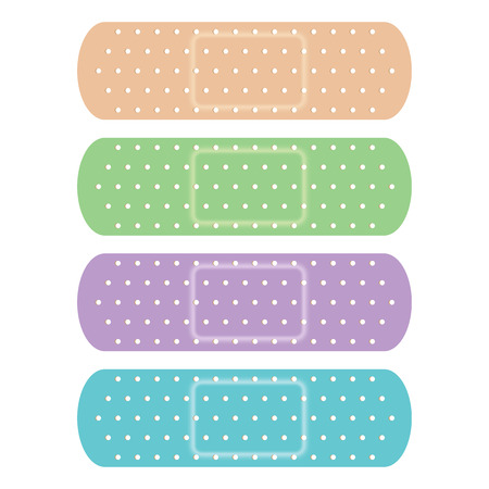 Four Colours Bandage のイラスト素材