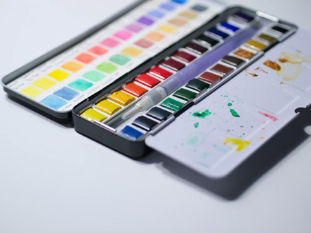 Watercolour panの写真素材