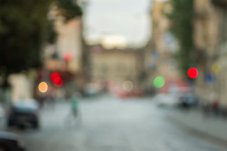 Cityscape bokeh. Background out of focus. Fairy defocused photo. Can use as wallpaper, backdrop design.の写真素材
