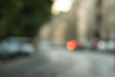 Cityscape bokeh. Background out of focus. 