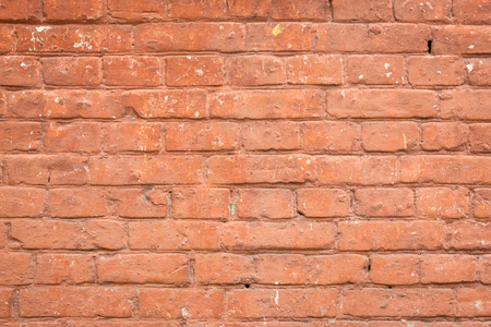 old red brick wall background. brick wall texture. grunge wallpaper.の写真素材