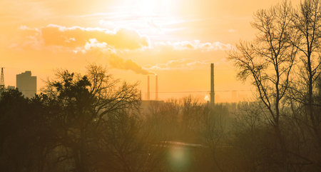 industrial cityscapeの写真素材