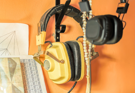 Retro design headphones