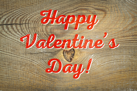 Happy Valentine's day! Greeting card with natural backgroundの写真素材