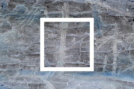 White flat pale square on abstract water background. Abstract psychedelic background.の写真素材