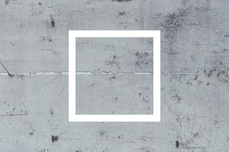 White flat square on abstract stone background. Abstract psychedelic background.の写真素材