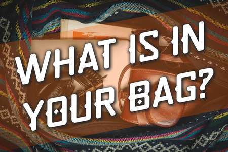 What is in your bagの写真素材