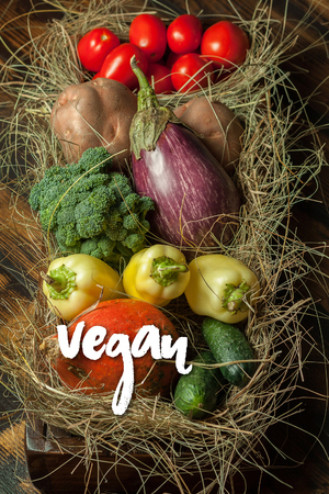 Vegan cardの写真素材