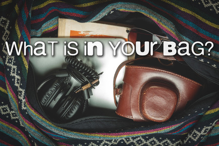 What is in your bagの写真素材