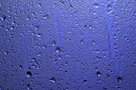 Rainy window. Drops on the glass.の写真素材