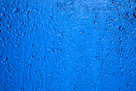 Rainy window. Drops on the glass.の写真素材