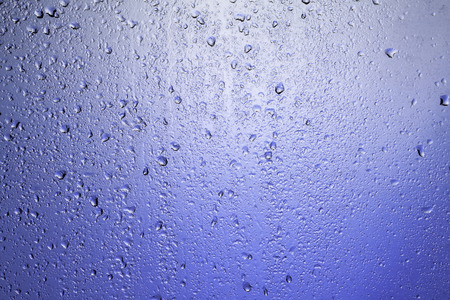 Rainy window. Drops on the glass.の写真素材