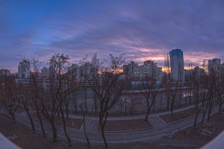view from the window. urban cityscapeの写真素材