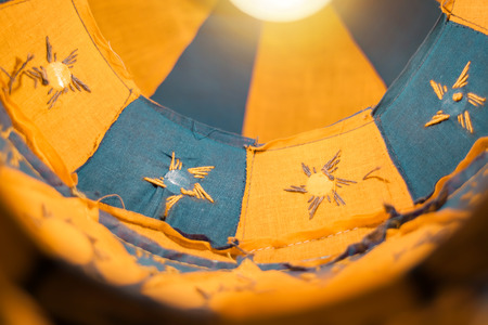 Look inside the lanternの写真素材