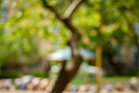 Blurry playground backgroundの写真素材