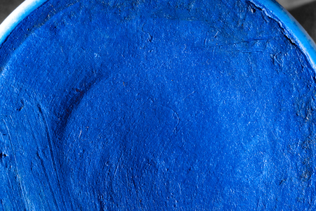 Professional cosmetic. Indigo blue aqua make up.の写真素材