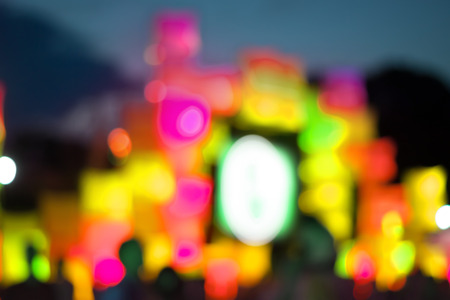 Blurry colorful night backgroundの写真素材