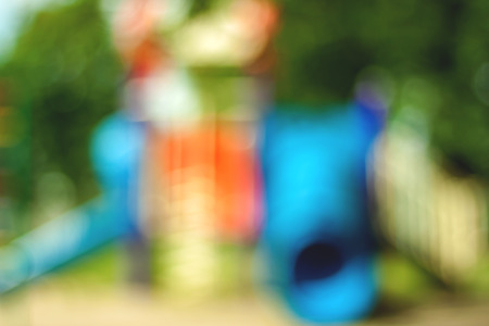 Blurry playground backgroundの写真素材