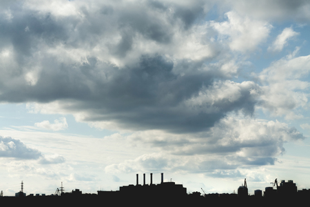 Cityscape at sunset. Kiev, Ukraine. European travel photo.の写真素材