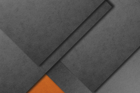 Material design wallpaper. Real paper texture. Gray and orangeの写真素材