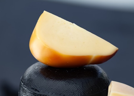 Organic homemade cheese.の写真素材