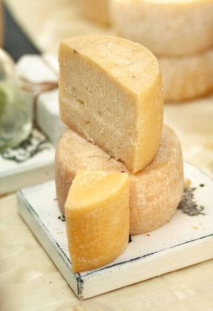 Farm organic cheese.の写真素材