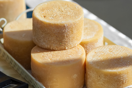 Farm organic cheese.の写真素材