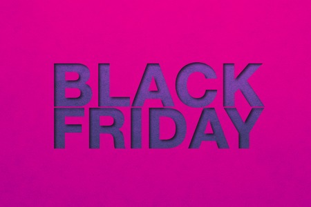 Black friday poster. Paper texture. Material designの写真素材