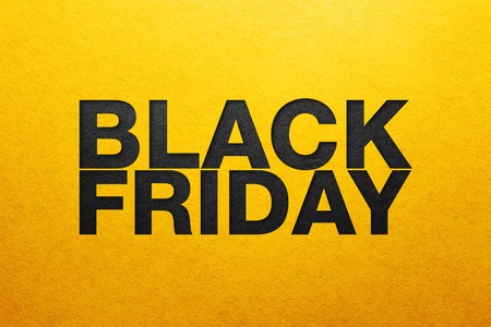 Black friday poster. Paper texture. Material designの写真素材