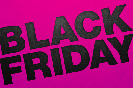 Black friday poster. Paper texture. Material designの写真素材