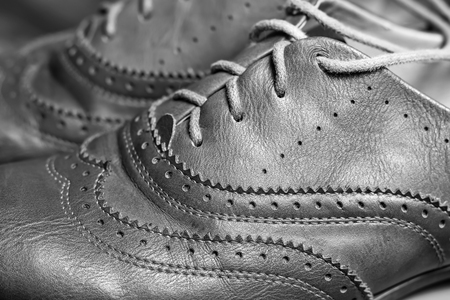 A pair of women's shoes. Hipster clothing backgroundの写真素材