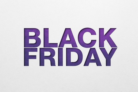 Black friday poster. Paper texture. Material designの写真素材