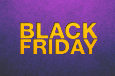 Black friday poster. Paper texture. Material designの写真素材