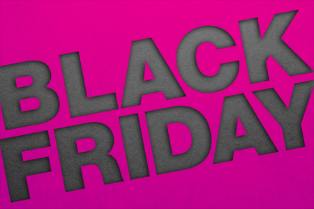 Black friday poster. Paper texture. Material designの写真素材