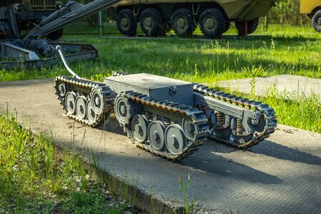 Chornobyl, Ukraine, May 20, 2019. Exhibition of robots involved in the aftermath of the Chernobyl...