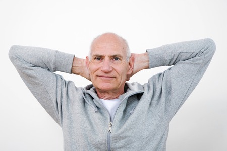 Senior man exercisingの写真素材