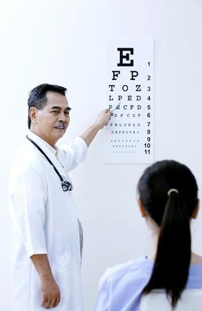 Visual acuity testingの写真素材