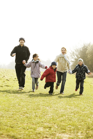 Happy familyの写真素材
