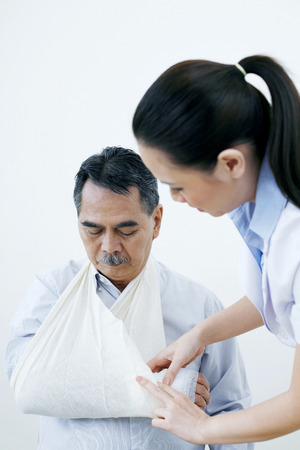 Arm bandageの写真素材