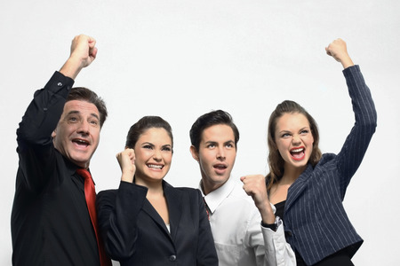 Business people celebrating their successの写真素材